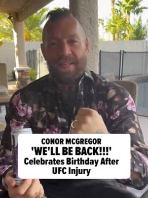 Conor McGregor didn't let his devastating UFC 329 injury ruin his birthday -- the MMA superstar spent it toasting with his wife and vowing (again) to return to the Octagon. 🎥: Instagram/@thenotoriousmma