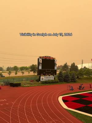 Practice moved indoors due to wildfire smoke. #ontario #wildfire 