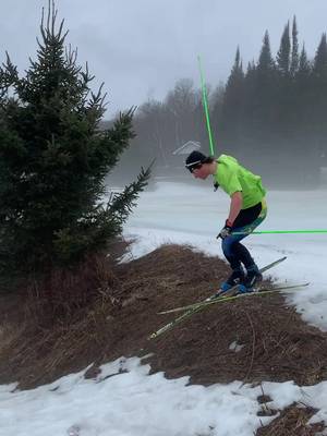Beat the heat with a flashback to cooler days. Nipissing Lakers Nathan Golisky and Eli Woodman hitting the spring ski trails. #NipissingU #ski #skiing #spring #throwback 
