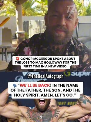 🚨CONOR MCGREGOR SAYS HE WILL BE BACK‼️🤯#conormcgregor #mcgregor #UFC #ufc329 #mma 