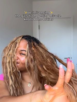 When I tell you I tried to get my money’s worth out of the style, I TRIED 😭 it was time.  #braids #cornrows #miracleknots #bohobraids #humanhair 