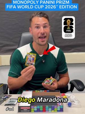 #AD I had way too much fun opening the MONOPOLY PANINI PRIZM FIFA WORLD CUP 2026™ EDITION and seeing who I’d build around first. 👀 I like that it’s easy to jump into whether you’re a casual fan or you watch every match, and every card you pull changes how you approach the game. This is an Official Licensed Product of the FIFA World Cup 2026™. Don’t just watch the World Cup… play it. Grab the game and check it out through the link in my bio. @Monopoly Game 