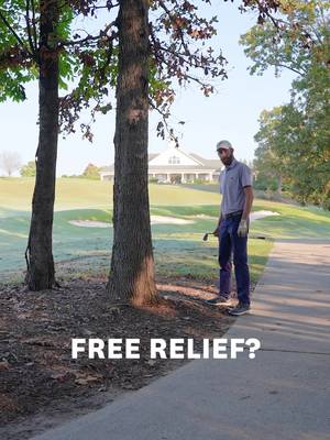 Are you a righty trying to play a shot lefty? Free relief rules still apply!
