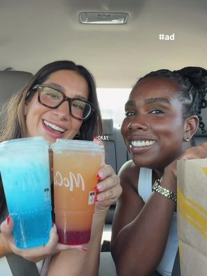 #ad Summer errands, a McDonald’s® drink run, and an unnecessary amount of discussion over which one was best 🥤☀️ The real question: are you reaching for a Crafted Soda or a Refresher? #mcdonalds #sipcheck #mccafe  At participating McDonald’s®. Refreshers contain caffeine.