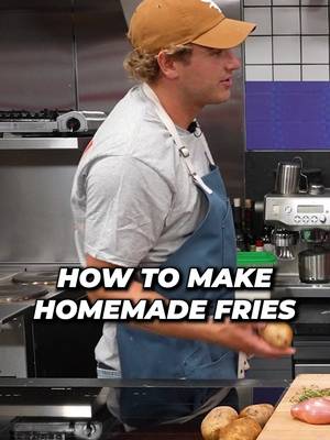 Showing Brandon what a Homemade French fry should taste like #frenchfries #frenchfry 