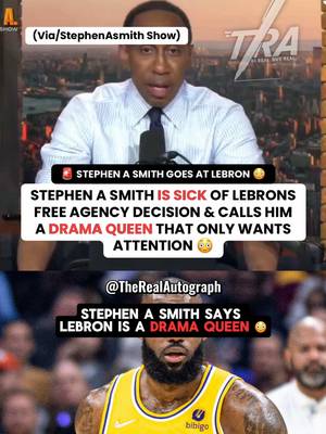😳 Stephen A Smith has had ENOUGH & Calls LeBron James a “Drama Queen” ☠️ #stephenasmith #lebron #lebronjames #nbamemes #NBA 