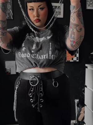 Good Charlotte. Good Jewelry. Good day. @rhikatera styles the Tether layered chain. Get yours at clocksandcolours.com   #altstyle #goth #OOTD #jewelry #clocksandcolours