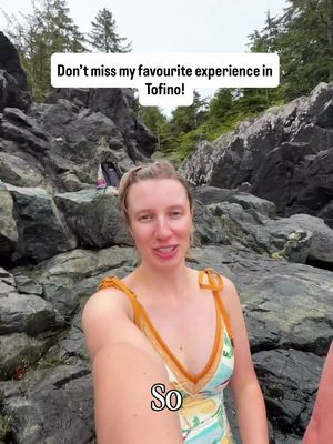 This is one of the best things to do in Tofino! Hot Springs Cove only accessible by boat so the journey there is part of the adventure.  We booked a tour with Ahous Adventures and spent the morning cruising along the coastline for around 1.5 hours spotting bald eagles, sea otters, harbour seals, and even whales along the way. Once we reached the cove, it was about a 2km walk along the boardwalks through the forest to the hot springs where we were able to spend around 2 hours relaxing and doing hot and cold therapy.  The water was absolutely beautiful at the hot springs and there were a few different pools to choose from, each one a little cooler as you get closer to the ocean.  At the springs, you’ll find toilets and changing rooms.  If you’re visiting Tofino on Vancouver Island, add this one to your itinerary. it’s an adventure you won’t forget.  Thank you so much to Ahous Adventures for hosting us!  #tofino #vancouverinfluencer #vancouverislandbc #hotspring 