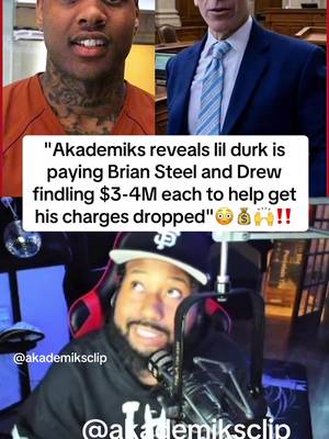 Ak reveals lil durk is paying a lot of money for the best lawyers In the world and it’s paying off right after scoring a small W in court😳‼️#lildurk #otf #briansteel #fyp #akademiks 