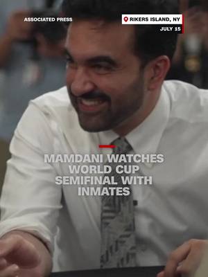 New York Mayor Zohran Mamdani visited Rikers Island jail where inmates watched England face Argentina in the FIFA World Cup semifinal. #CNN #news