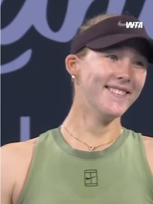 Throwback: 2026 Brisbane ⏮️   Mirra Andreeva always making us laugh on and off the court! 😂 #WTA #MirraAndreeva #Tennis #BrisbaneTennis 