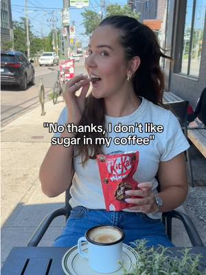 Coffee, creamy. Breaks, sweet. #HaveABreak #KitKatCanada   -   Café, crémeux. Pause, douceur  