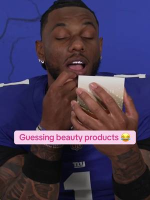 Players guessing girly items 😭 #femaleitems #beautyproducts #beauty #nfl 