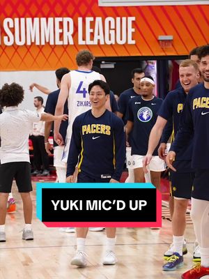 Yuki Kawamura was Mic’d Up on the floor of yesterday’s @NBA summer league game 🎤 #NBA #pacers #yukikawamura #basketball #japan 