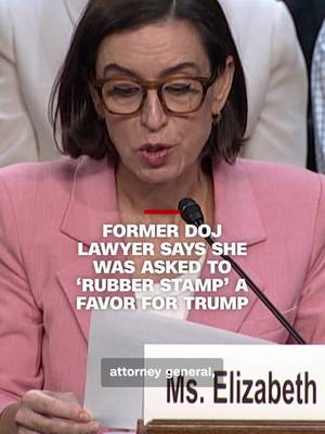 Former Department of Justice Lawyer Elizabeth Oyer told the Senate Judiciary Committee that two days after Acting Attorney General Todd Blanche was confirmed as deputy attorney general, he fired her for refusing to restore firearm rights for a convicted domestic abuser and friend of President Donald Trump. Oyer says she was pressured to go along with it, but she refused and was fired from her job.
