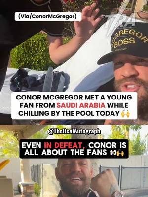 Conor McGregor really made this kids day 🙌❤️ (Via/ConorMcGregor) #conormcgregor #mcgregor #UFC #saudiarabia🇸🇦 #ufcfighter 