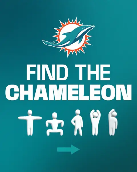 #chameleon #miamidolphins #nfl 