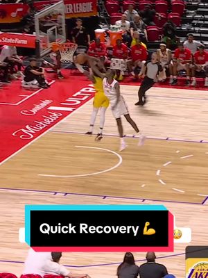 Caleb Wilson makes up for the lost possesion by immediately hustling back for the block 💪 #NBA #Basketball #CalebWilson #ChicagoBulls 