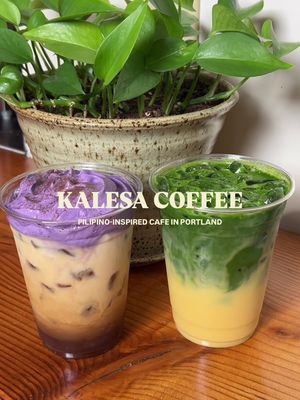 FINALLY crossing off @kalesacoffee off my Portland coffee shop bucket list!! 💖 Kalesa is a community-oriented coffee shop inspired by Filipino flavors and pastries. Even better? All of their syrups are made in-house 🤭 so you already know everything is packed with flavor. While browsing their website, I learned that a kalesa is a traditional horse-drawn carriage in the Philippines with deep historical significance. The shop thoughtfully weaves that symbolism throughout the space, celebrating Filipino heritage, fostering community, and challenging traditional cultural narratives. 🐎 We ordered the coconut cold brew with ube whip and their seasonal mango matcha. Both drinks were bold, balanced, and so flavorful! The coconut cold brew was my favorite—not too sweet, with the housemade ube whip taking it to the next level. 🤤 The mango matcha was also incredible. I loved the mango coconut milk they used, and the matcha was SO vibrant. 🙂‍↕️ It always brings me so much joy to discover new small businesses with people I love. Can’t wait to come back and try more of their menu!! 🥹 📍 Kalesa | Portland, OR 💸 $7.50 each for the coconut cold brew & mango matcha 🏷️ #portlandor #portlandcoffee #portlandcafes #portlandeats #pdxfoodie portland cafes • portland coffee • portland eats • pdx foodie • coffee shop • work from home