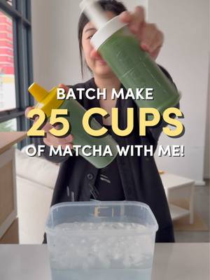 This is the easiest way to batch make your matcha 👌🏻 no sifting & no whisking! #naokimatcha #batchmatch #matchalatte #matchapowder #japenesematcha 