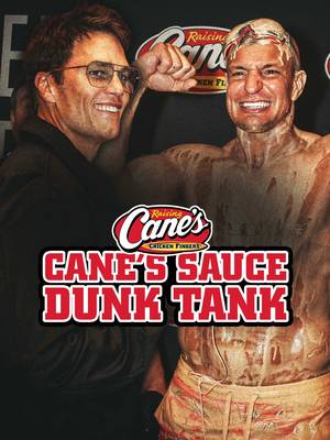 @gronk got dunked by @Tom Brady in 500 gallons of Cane’s Sauce. Only at @Fanatics Fest X Raising Cane’s 