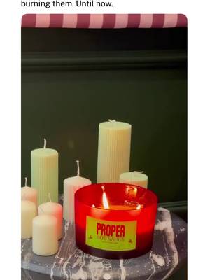 Wait this is actually iconic, @PROPER Snacks UK new edible house hot sauce candles ad  now available on TikTok shop, link in comments