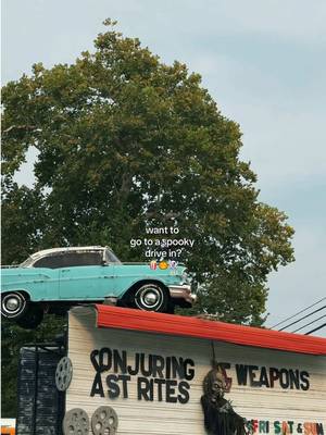 Have you been to a drive in before? 🎃If so, one in spooky szn? It’s SO MUCH fun! I love how nostalgic and spooky it is!  #spookyszn #spooky #drivein #nostalgic #nostalgia 