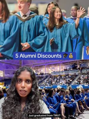 As a TMU alum, you have access to tons of perks and discounts! 💰 #tmu #alumni #discount #grad #toronto 