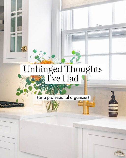 After organizing thousands of homes, we've noticed a few patterns. 👀 Sometimes it's not about having too much stuff. It's about having systems that don't work for the way you actually live. #professionalorganizing #homeorganization #unhingedthoughts
