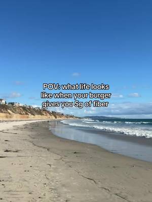 life full of fiber = beautiful  #fiber #impossibleburger #beach #fyp 