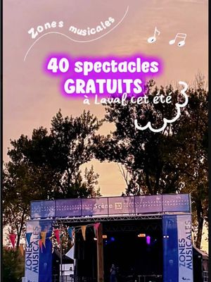 Si tu ne connais pas encore les Zones musicales, tu passes à côté d'un des meilleurs événements de l'été à Laval. 🎶Du 4 juillet au 23 août, 40 spectacles de musique extérieurs se déroulent aux quatre coins de l’île. Et le meilleur dans tout ça? C'est entièrement GRATUIT! 🙏 J'étais au parc Bernard-Landry le 5 juillet pour la fin de semaine de lancement de la 11e édition avec Mixmania, et disons que la nostalgie était au rendez-vous. ✨ Coucher de soleil, food trucks, animation, ambiance de feu…Il faut le vivre pour comprendre pourquoi c'est LE rendez-vous de l'été à Laval. Et ça, c'est seulement le début! Voici quelques dates à ne pas manquer : 🎵 King Melrose (+ Adam El Mouna) 📅 Vendredi 31 juillet, de 20 h à 22 h 📍 Centre de la Nature 🎵 Marie-Élaine Thibert (+ Anthony Prégent) 📅 Vendredi 7 août 2026, de 20 h à 22 h 📍 Centre de la Nature 🎵 Orchestre symphonique de Laval sous la direction d’Adam Johnson 📅 Mardi 11 août et mercredi 12 août, de 19 h 30 à 20 h 45 📍 Parc Bernard-Landry 🎵 Beyries (+ FÉLIXE) 📅 Samedi 15 août, de 20 h à 22 h 📍 Centre de la Nature 🎵 Lou-Adriane Cassidy (+ Oli Féra) 📅 Samedi 22 août, de 19 h 30 à 22 h 📍 Parvis de la Place Bell La programmation complète est disponible au laval.ca/zonesmusicales.On se croise à quel spectacle?👇 #Lafilledelaval #Laval #NarcityQuebec #zonesmusicales #pub