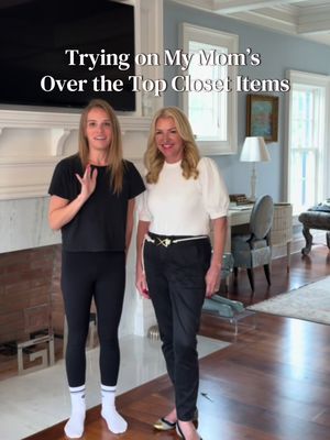 My mom has the kind of style that people envy. While my closet is basically workout sets, denim, and every shade of beige... hers is color, bold patterns, vintage couture, and pieces I wouldn’t even know how to style. 😂 So naturally, I raided her closet and tried on some of her wildest outfits. I may not be brave enough to steal her wardrobe... but I definitely understand why she’s the most stylish woman I know.  Which look would you actually wear?  #momsover30 #momstyle #OOTD 