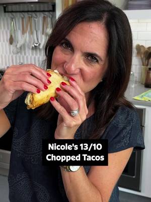 Taco Tuesday has never been easier! 🌮 Get the full recipe details below or at the link in our bio. ⤵️ Ingredients: 1 1/2 tablespoons olive oil 1 pound boneless skinless chicken breast, cut in ¾” inch pieces 1/2 cup finely chopped onion 1 teaspoon garlic powder 1 teaspoon kosher salt 1/2 teaspoon pepper 3/4 teaspoon chili powder 1/2 teaspoon cumin 1 cup green enchilada sauce or tomatillo salsa, divided 1 can pinto beans, drained 2 tablespoons melted butter 8 6-inch flour tortillas 2 1/2 cups shredded monterey jack cheese 1/2 cup sour cream Shredded lettuce and any other desired toppings Directions: Preheat oven to 375. Heat oil in a large skillet over medium-high heat. Season chicken pieces well with garlic powder, salt, pepper, chili powder and cumin. Add chicken to hot skillet and cook, undisturbed until browned and easily releases from the pan, 3-4 minutes. Add onion and stir chicken and cook, stirring occasionally, 3 more minutes. Add 2/3 cup salsa and beans and bring to a simmer. Reduce heat slightly and cook, stirring occasionally until slightly thickened and creamy, about 5 minutes. Brush sides and bottom of an 11 x 7 baking pan or baking dish with butter. Working with 1 tortilla at a time, use remaining butter to brush one side of each tortilla and place in dish. Place about 1 tablespoons of cheese in bottom of the tortilla and top with about 1/3 cup filling and a couple more tablespoons of cheese. Fold tortilla up like a taco and place it against the edge of the pan. Place a second buttered tortilla against the next one and top with cheese and filling. Fold in half and repeat with remaining tortillas, filling and cheese to fill the baking dish with side by side tacos. Top with any remaining cheese. Bake 20-25 minutes or until tops of each tortilla are golden brown and toasted and cheese is melted and bubbly. Meanwhile, stir together remaining salsa with sour cream until well combined. Top with lettuce just before serving and serve topped with sour cream sauce. ✨ Recipe Inspiration: @iramsfoodstory 🎥: Nicole @nicolesperfectbite #chicken #tacos #baking #dinner