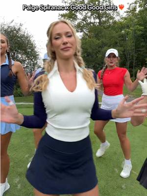 Introducing @Paige Spiranac to TikTok dances 😭😭❤️❤️❤️ our video w Paige is live on gg girls YouTube channel❤️❤️❤️ @Good Good Girls @Marissa Wenzler @HadleyWalts @Yoonhee Kim #golfgirls #golf #golftok #paigespiranac #golfcourse