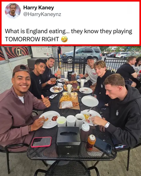 Jude Bellingham looks HYPED for the food 😂🔥 (h/t HarryKaneynz/X thatsmethep/X annenyks/X) #england #france #judebellingham #worldcup #fifaworldcup 