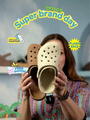 Crocs LIVE is happening NOW! 💚 Classic Clogs from only £17, exclusive coupons, surprise giveaways & unbeatable flash sales. Register now so you don't miss our next LIVE! #CrocsUK #CrocsSuperBrandDay #tiktoklive #crocs #deals 