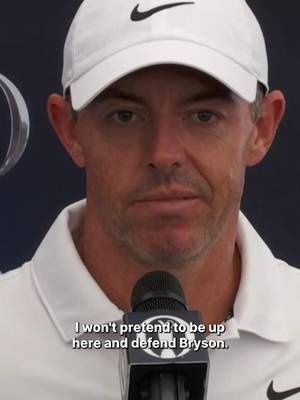 Rory made his thoughts on Bryson and his two-shot penalty VERY clear. #golf #golftok #golftiktok #theopen #rorymcilroy 