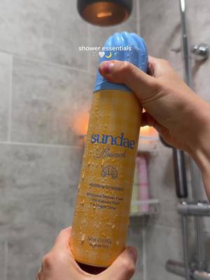 asmr shower essentials sounds 🫧🤍🌙🚿 #asmr #asmrsounds #showerroutine  products  @AKT London the foaming body scrub  @sundaebody whipped shower foam buttery croissant  @AVEENO® UK & Ireland body oil  @Palmer’s UK Tahitian vanilla cream  @SALT & STONE lily & yuzu deodorant  @Phlur Fragrances island swim fragrance mist 