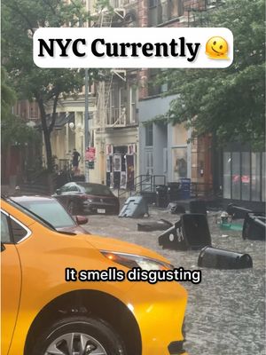 Girls day itinerary: shopping, lunch, and apparently kayaking through Manhattan 😂 #nycfloods #floods #nycrain #nycstorm 