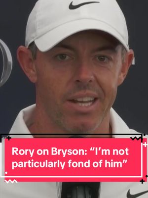 Rory McIlroy expressed his displeasure with Bryson DeChambeau holding up the play due to an argument over the penalty he received. McIlroy added that DeChambeau's antics felt "performative" and "for attention". #TheOpen