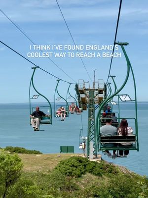 I think I've found England's most epic beach entrance! The chairlift at The Needles takes you down the cliffs of Alum Bay with views of the iconic Needles, colourful sands and some of the bluest water I've seen in England. It's one of those experiences where the journey is just as good as the destination. Getting here from London is surprisingly easy: 🚂 London Waterloo → Lymington Pier ⛴️ Ferry to the Isle of Wight 🚌 Bus to The Needles 📍 Save this for your summer bucket list and follow for more travel inspiration! … #isleofwight #englandtravel #summerbucketlist #visitengland 