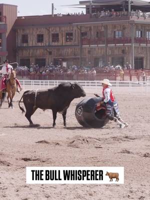 @officialcodywebster doing his thing at Cheyenne 🐂 Watch live every day on Cowboy+ #rodeo #bullfighter 