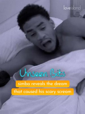 Crying, laughing at the dream Simba was having that made him scream like this 🤣 #LoveIsland