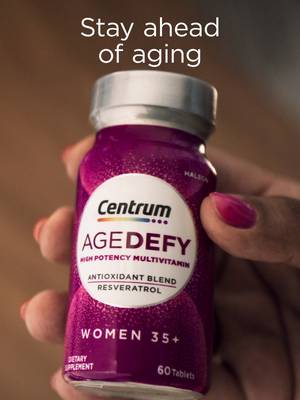Still got it! Keep showing up on the dance floor with daily support from Centrum Age Defy and its 16 healthy aging benefits†. †Vitamins and key nutrients support 16 healthy aging benefits*. See product label or visit Centrum.com for the full list of benefits and ingredients. *These statements have not been evaluated by the Food and Drug Administration. This product is not intended to diagnose, treat, cure or prevent any disease.