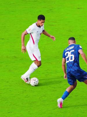 That finish from Jude Bellingham. 😮‍💨🏴󠁧󠁢󠁥󠁮󠁧󠁿 #FIFAWorldCup 