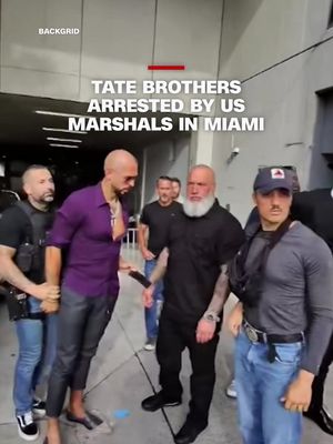 US Marshals arrested social media influencers Andrew and Tristan Tate in Miami on an extradition request from the United Kingdom following an investigation into sexual offenses reported by seven victims, according to the UK Crown Prosecution Service. #cnn #news #miami