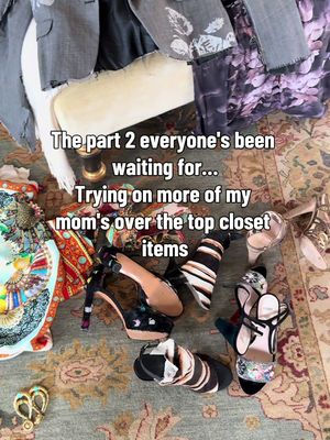 Part 2… because apparently my mom’s closet has no limits. 😂✨ Back by popular demand, I’m diving into even more of my mom’s boldest, brightest, most over-the-top fashion finds. Meanwhile, my closet is basically 50 shades of beige.  Which look are you secretly stealing? 👀👇 #MomStyle #VintageFashion #OOTD #ClosetTour #FashionReel