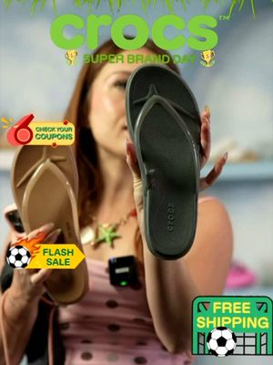 💚 Crocs LIVE is ON! Unlock LIVE-exclusive prices, limited-time flash sales and surprise giveaways. Register now so you never miss our next LIVE! #CrocsUK #CrocsSuperBrandDay #flipflop #crocs #tiktoklive 