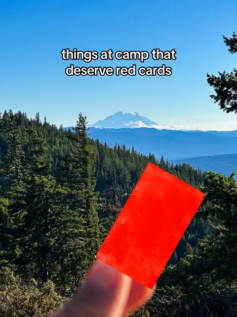 red cards but make it outdoorsy 