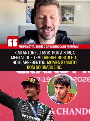 Kimi Antonelli venceu o GP da Bélgica de Fórmula 1! 🏎️🇧🇪🏁🏆 Charles Leclerc e Max Verstappen completaram o pódio, enquanto o brasileiro Gabriel Bortoleto garantiu a 8ª colocação e somou mais pontos! 🇧🇷👏 Felipe Motta analisou os principais destaques da corrida. #F1NaESPN #GPdaBelgica #BelgianGP